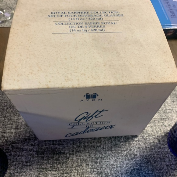 Avon Cobalt (Royal Blue Sapphire Collection) Blue Glass Tumbler Set - Picture 6 of 6